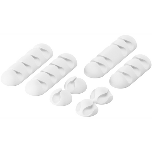 AlzaPower Cable Clips Mix 8 pcs fehér (APW-COGBMIX8W)-0