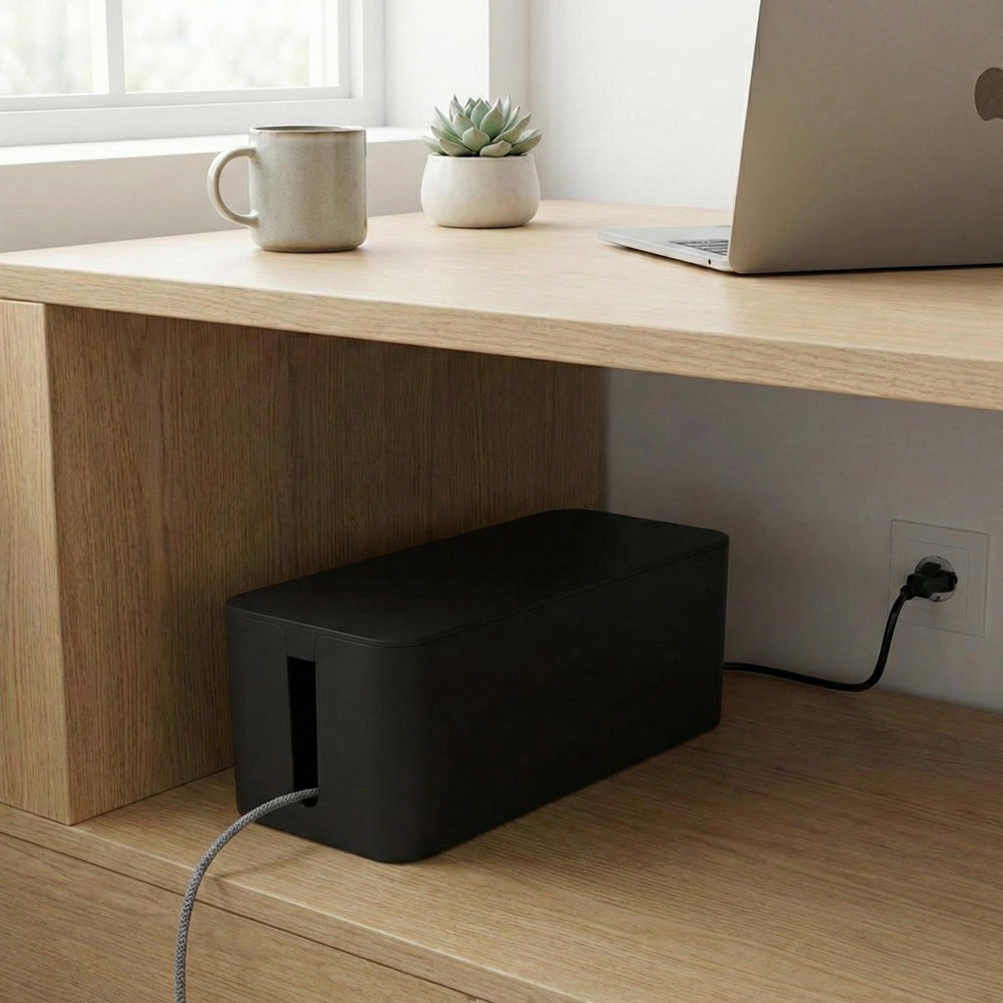 Cable management box (black) large