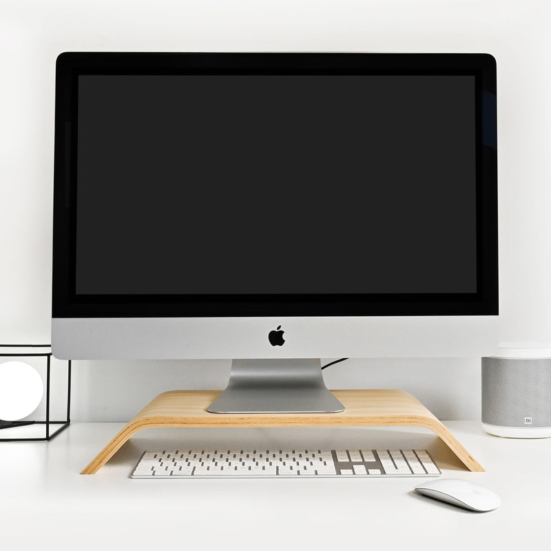 Wooden Computer Monitor Stand Riser for Desk, 6 Colors-2