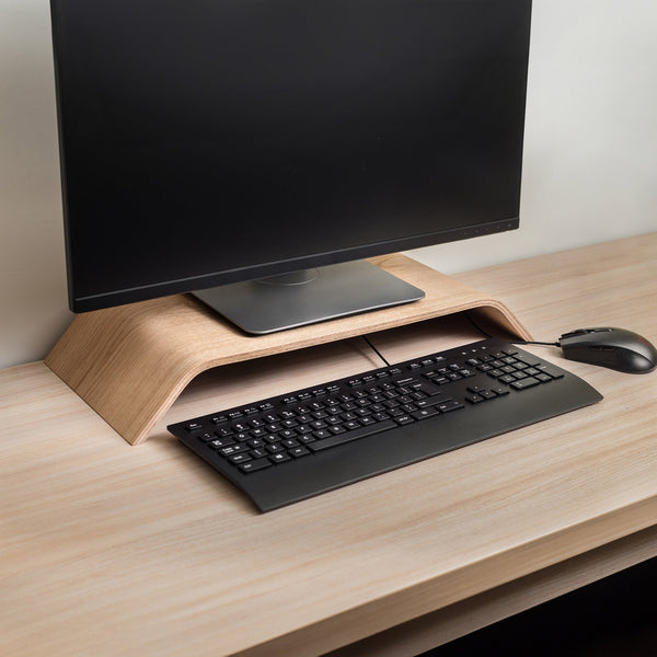 Wooden Computer Monitor Stand Riser for Desk, 6 Colors-0